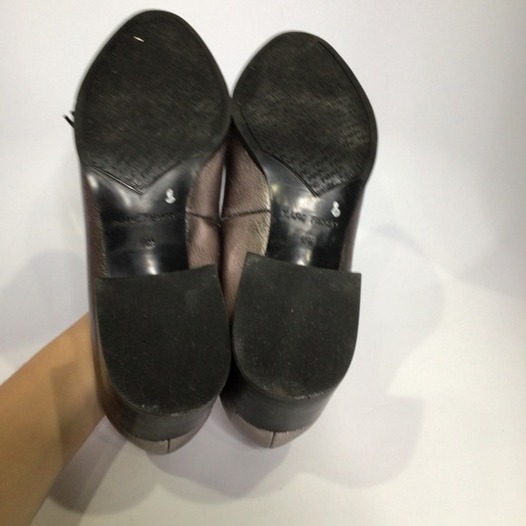 Marc Fisher metallic block heeled loafers women's size 10 professional dressy - Picture 6 of 7